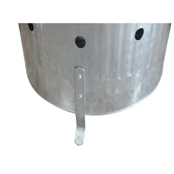 None Garden Galvanised Steel Incinerator / Fire Bin With Lid - 85L -Garden Tool Sale Store 12834094 1945030658343959