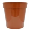 Flower Pot In Orange - 25cm