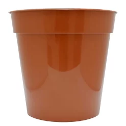 Flower Pot In Orange - 25cm
