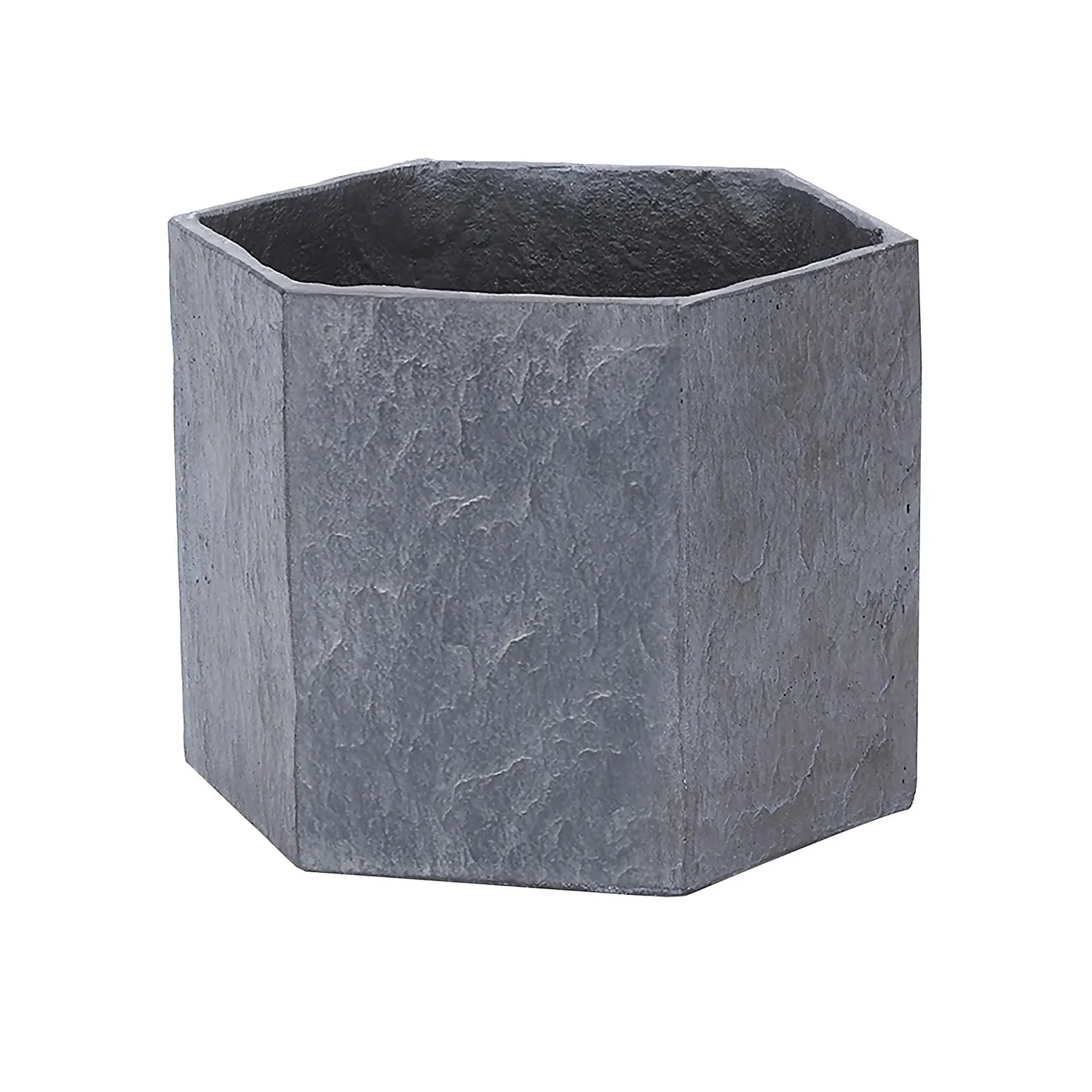 Slate Hexagon Planter - 28cm 1 Slate Hexagon Planter - 28cm