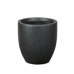 Sierra Black Egg Garden Pot - 25cm
