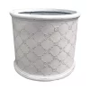 Mayfair Antique White Cylinder Plant Pot - 30cm