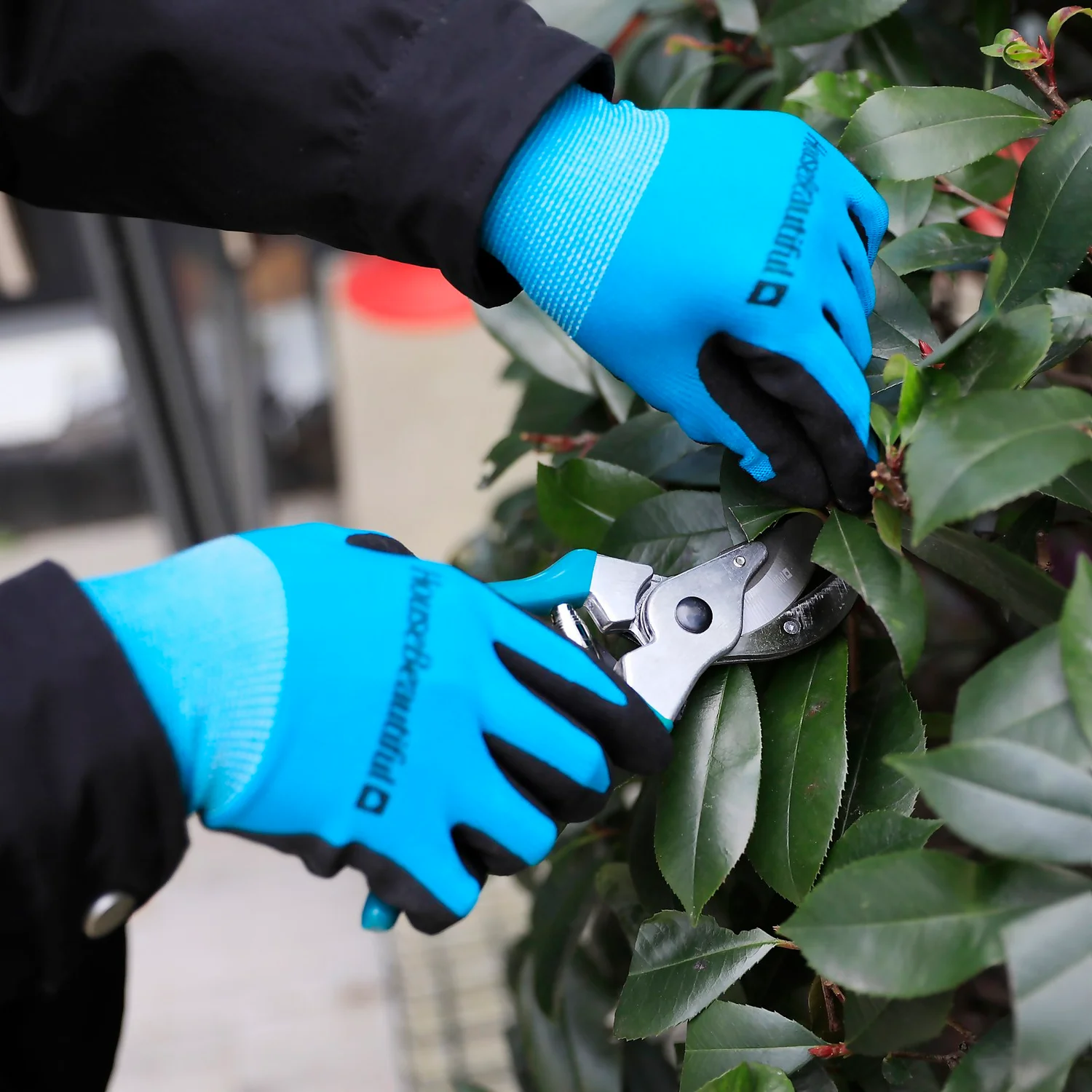 House Beautiful Garden Gloves - Teal 5 House Beautiful Garden Gloves - Teal - Image 5