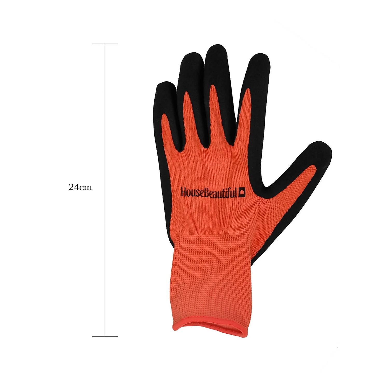 House Beautiful Gardening Gloves - Orange & Black 2 House Beautiful Gardening Gloves - Orange & Black - Image 2