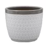 House Beautiful 2 Tone Grey Rim Egg Pot - 25cm