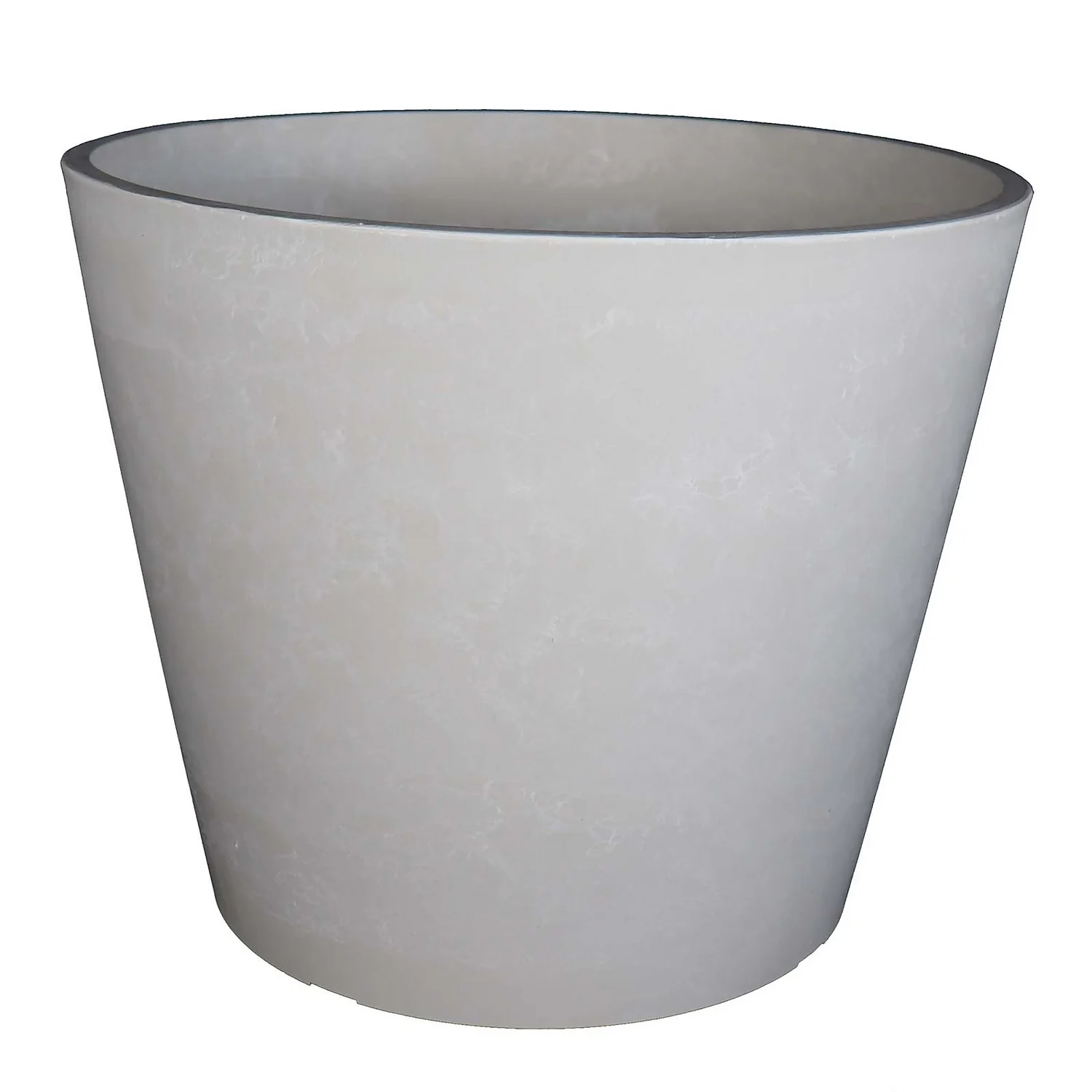 White Marble Pot - 40cm 1 White Marble Pot - 40cm