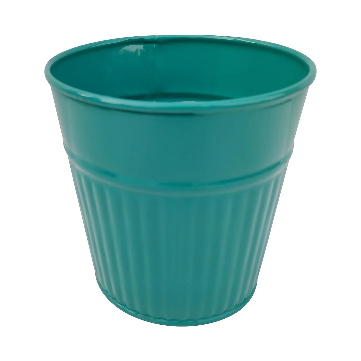 Ribbed Planter (3 Colour Mix) - 10cm 5 Ribbed Planter (3 Colour Mix) - 10cm - Image 5
