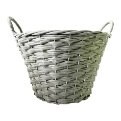 Faux Rattan Round Garden Planter 35cm