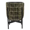 Kate Round Rattan Planter With Legs - Large