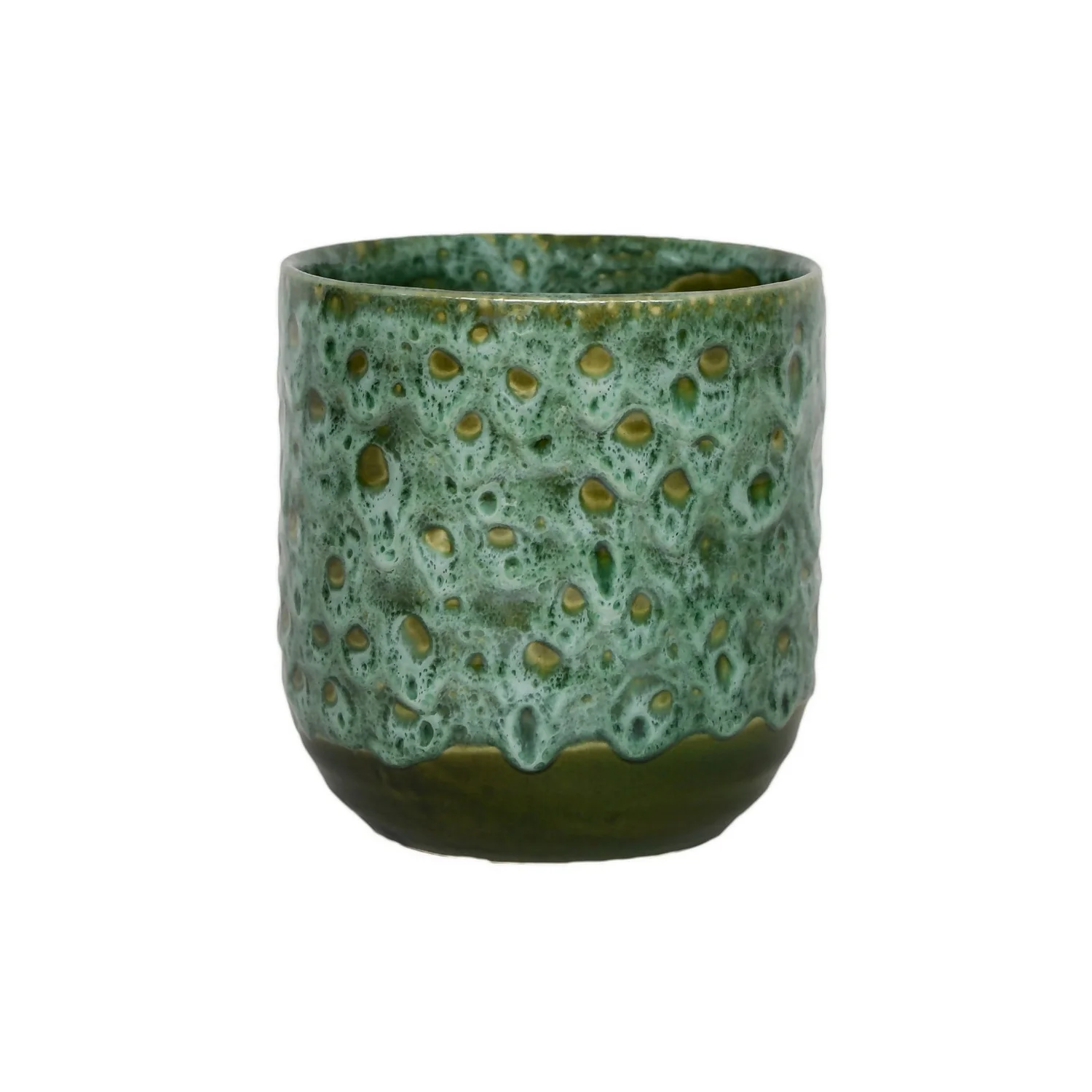 House Beautiful Emerald Glaze Planter 16cm 1 House Beautiful Emerald Glaze Planter 16cm
