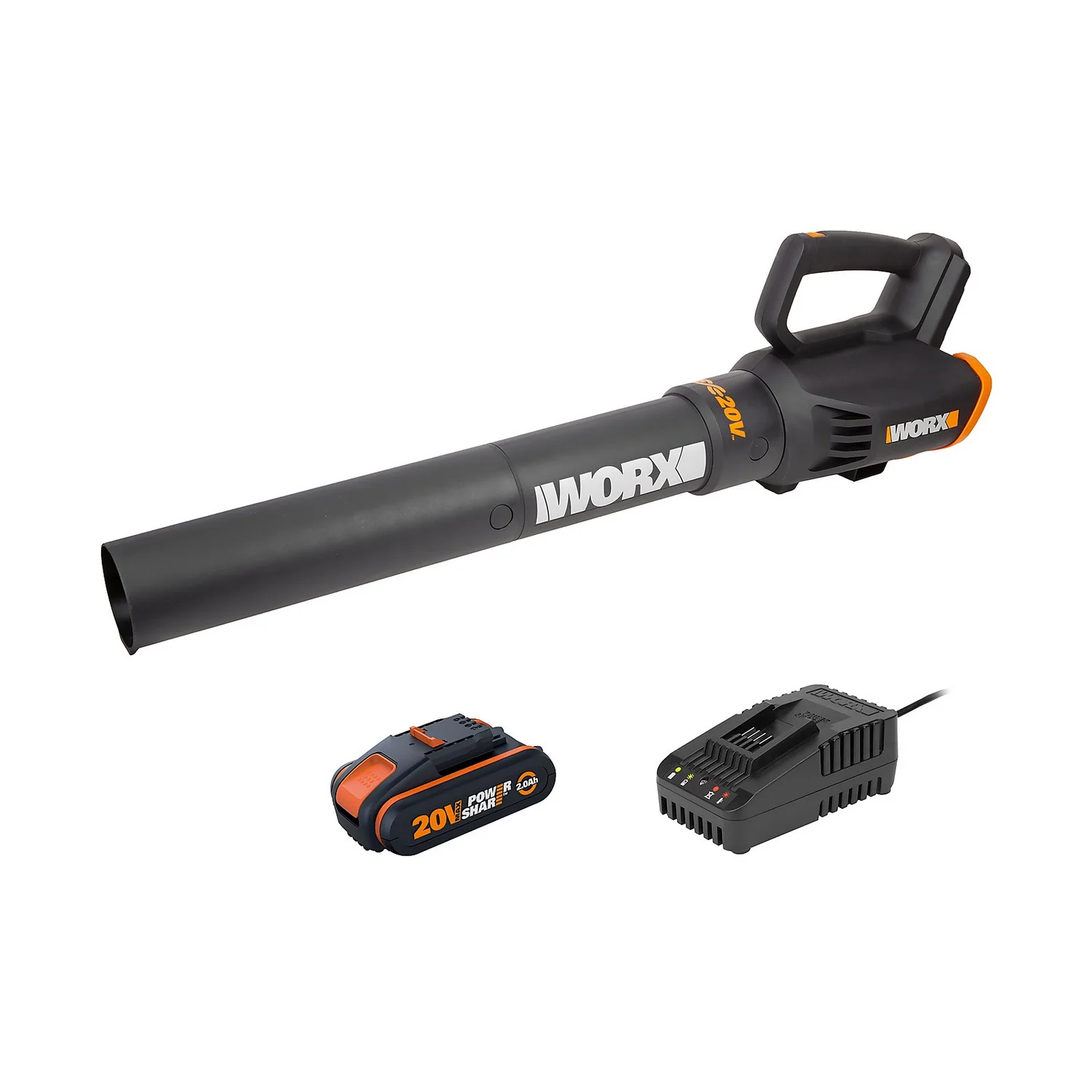 Worx WG547E Turbine 20V 2.0Ah Cordless Garden Blower 1 Worx WG547E Turbine 20V 2.0Ah Cordless Garden Blower