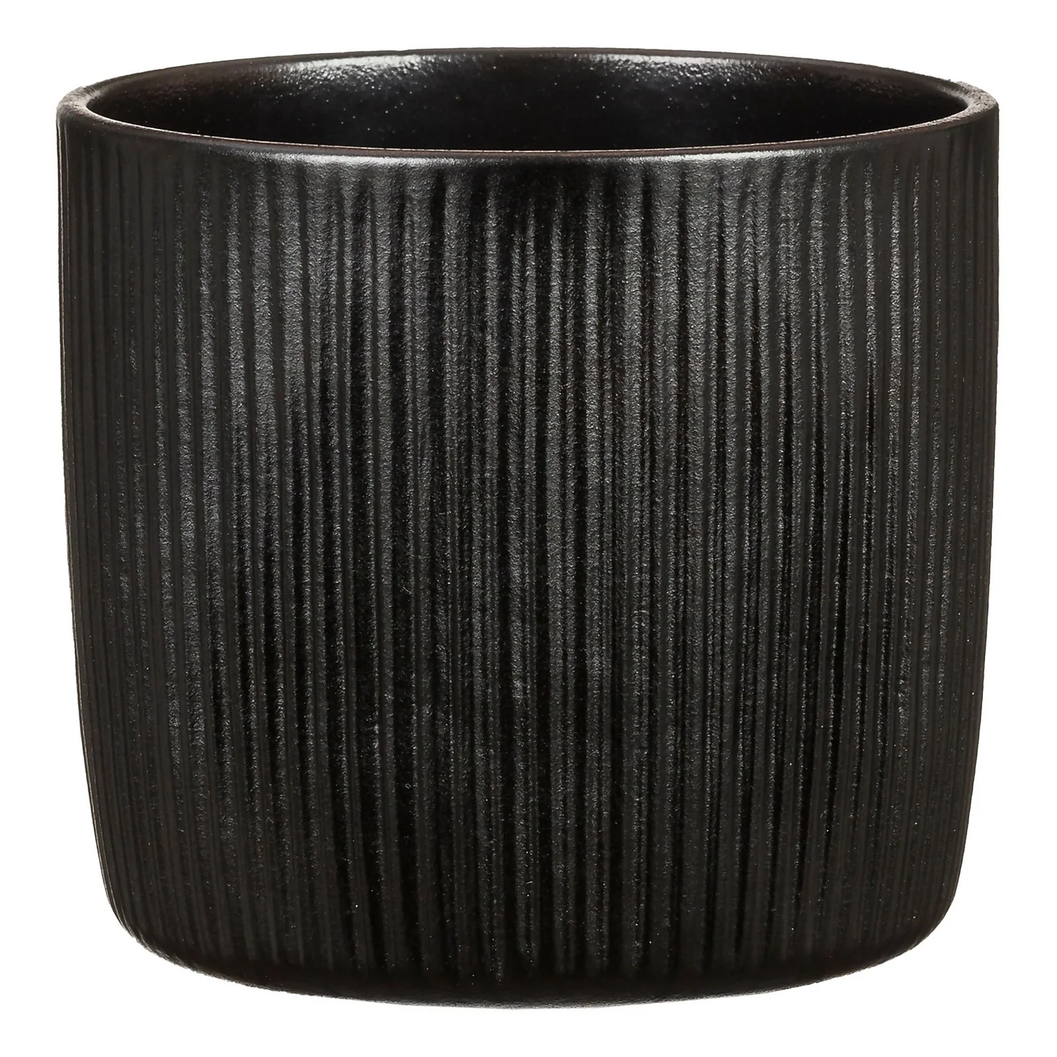 Black Ebano Plant Pot - 13cm 1 Black Ebano Plant Pot - 13cm