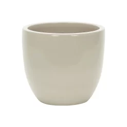 Glazed Cream Heritage Egg Pot - 26cm