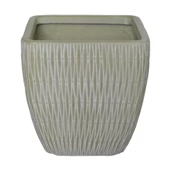 House Beautiful Roma Weave Square Pot Sand - 37cm