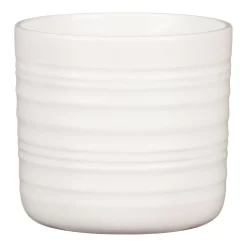 Scheurich Ripple White Indoor Pot - 28cm