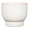 Scheurich Opale Hammered White Indoor Pot - 18cm