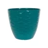 Wave Pot Teal - 33cm