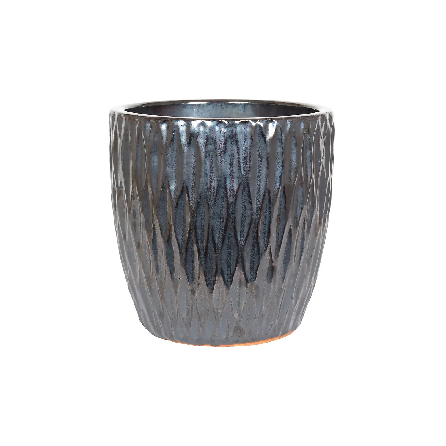 Chiswick Textured Pot Black - 38cm 1 Chiswick Textured Pot Black - 38cm