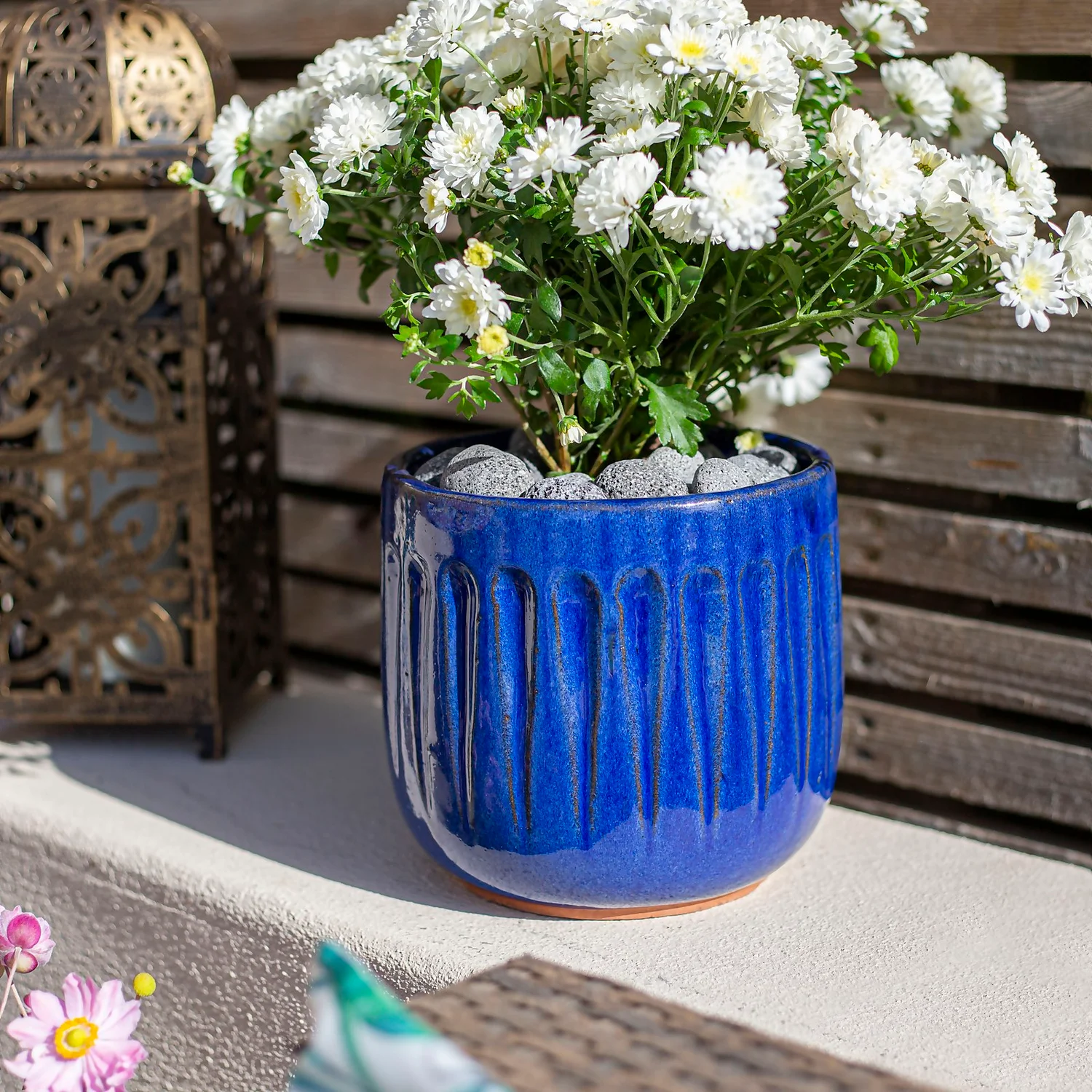 Chiswick Running Pot Blue - 38cm 2 Chiswick Running Pot Blue - 38cm - Image 2
